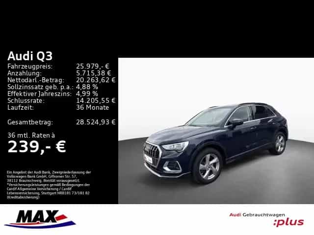 Audi Q3 40 TFSI quattro advanced LED+PANO+STHZ+ACC+DC 06/2019-photo-1