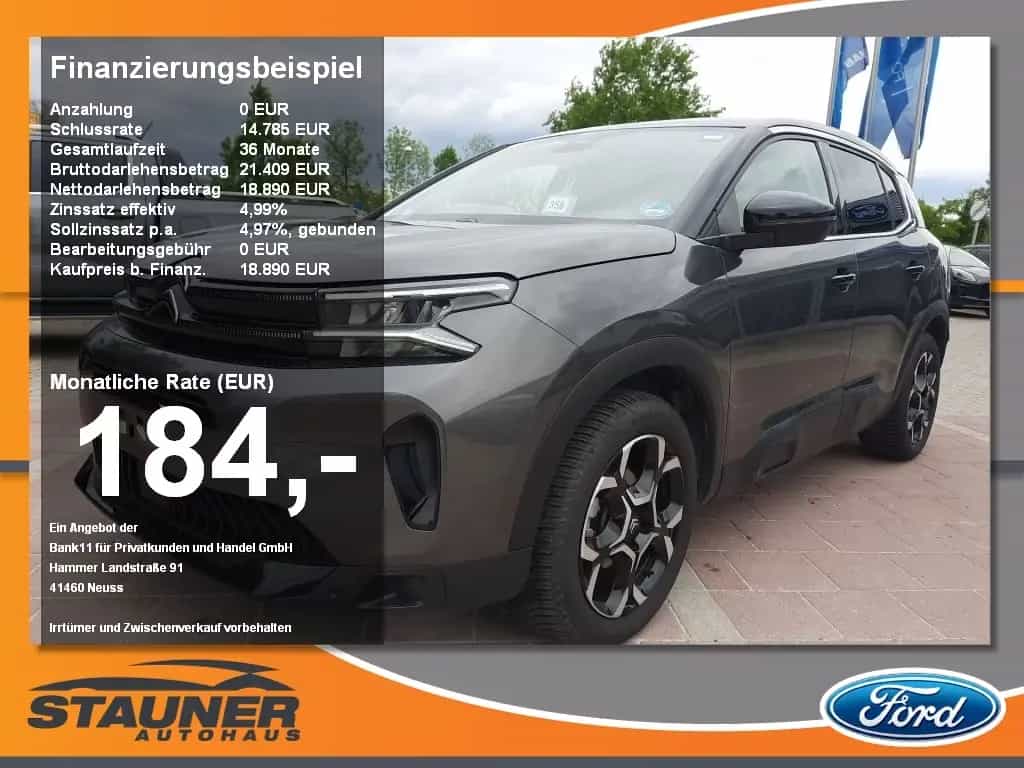 Citroën C5 Aircross 1.2 145 Plus LED SHZ Klima Kamera 04/2025-photo-0