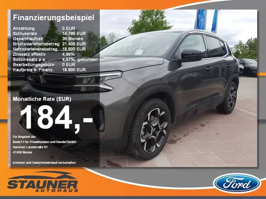 Citroën C5 Aircross 1.2 145 Plus LED SHZ Klima Kamera 03/2025-photo-0