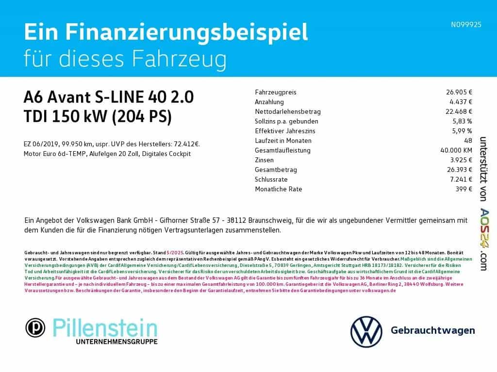 Audi A6 Avant S-LINE 40 2.0 TDI S-Tronic AHK NAVI SHZ 06/2019-photo-1