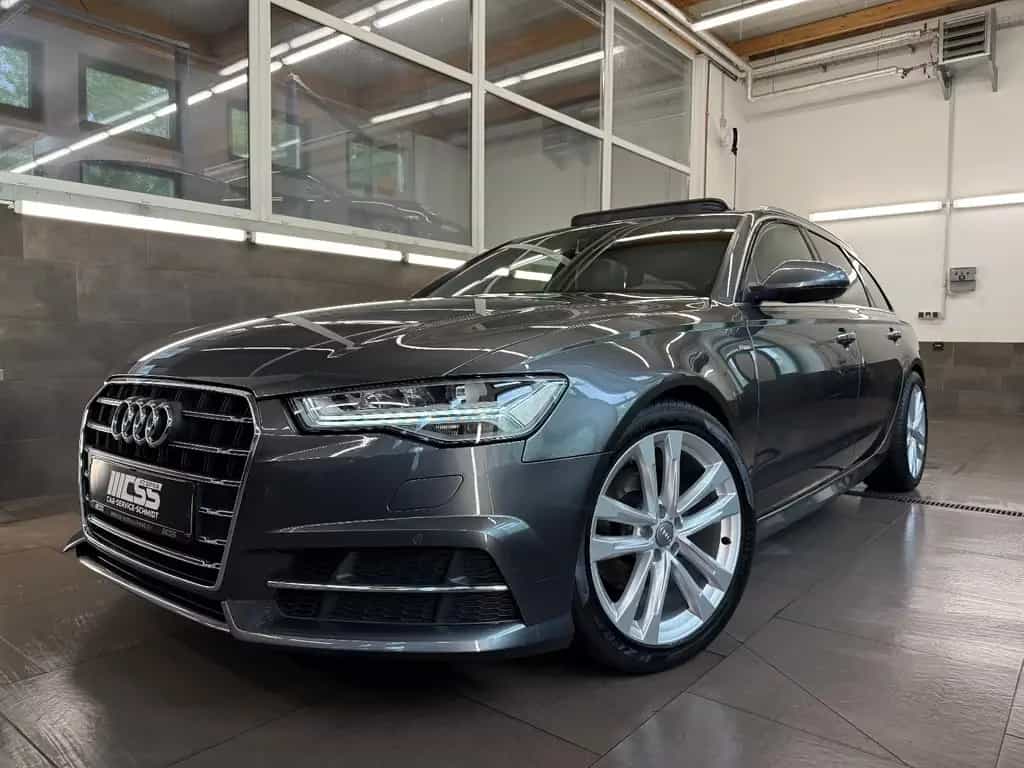 Audi A6 5 J. Garantie PANO AHK LED NAVI LEDER KEYL. 04/2018-photo-0