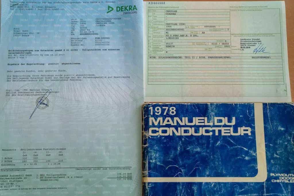 Chrysler Other Cordoba Coupe V8 5.2L two Door  Oldimer inclusiv 03/1978-photo-8