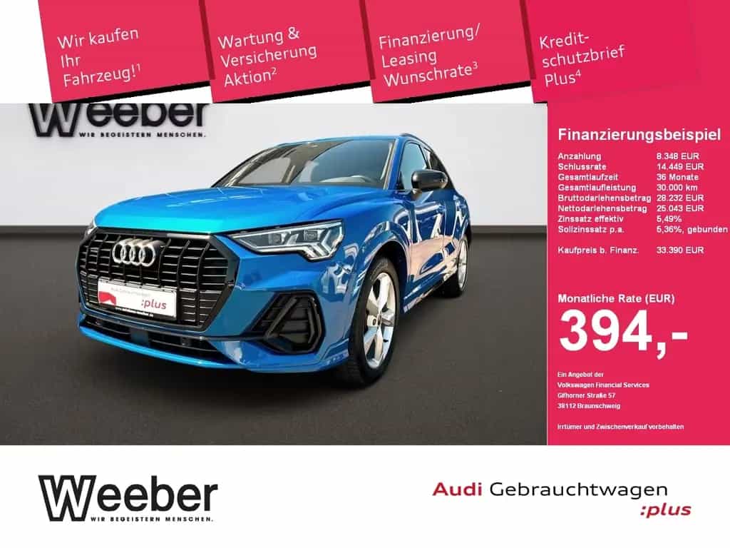 Audi Q3 quattro S line *AHK*BLACKSTYLE*KAMERA*MATRIX* 03/2021-photo-0