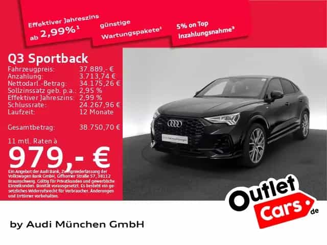 Audi Q3 Sportback 45 TFSI qu. S tronic S line Pano/AH 04/2021-photo-0