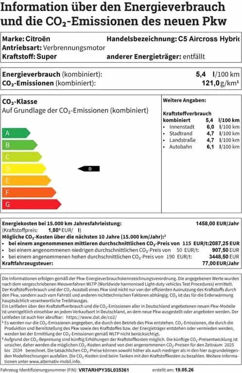 Citroën C5 Aircross Hybrid ë-DCS6 Max+Navi+Kamer+Sitzhei 08/2025-photo-13