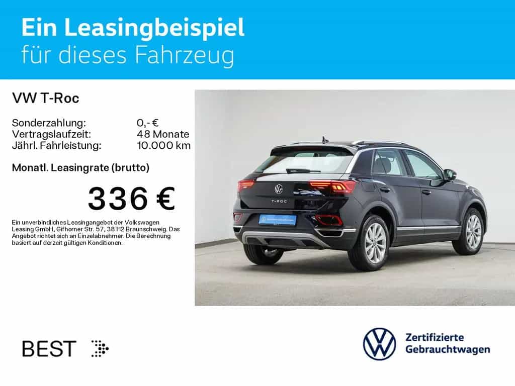 Volkswagen T-Roc 1.5 TSI DSG STYLE*LED*AHK*KAMERA*PDC*SHZ*N 04/2023-photo-2