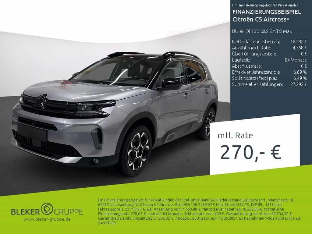 Citroën C5 Aircross BlueHDi 130 S&S EAT8 Max 12/2023-photo-0