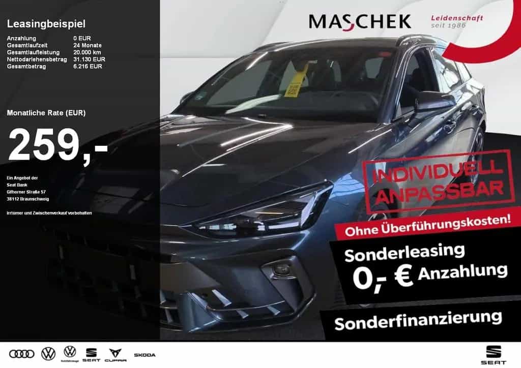 Cupra Leon ST Sonderleasing 1.5 eTSI Navi RearView Sit 09/2025-photo-0