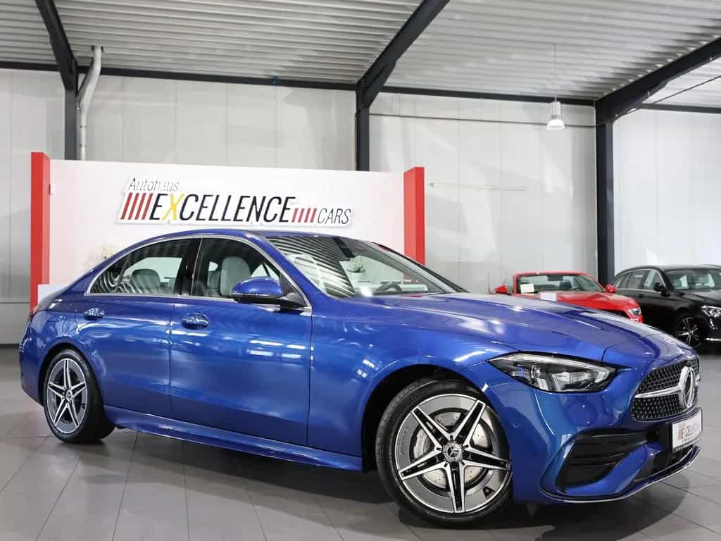 Mercedes-Benz C 220 d LIMOUSINE AMG-LINE SPORT / BLUE & BEIGE 10/2023-photo-2