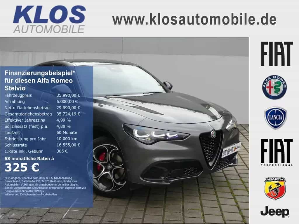 Alfa Romeo Stelvio VELOCE 2.2 DIESEL 210PS Q4 NAVI ASSISTEN 02/2023-photo-0