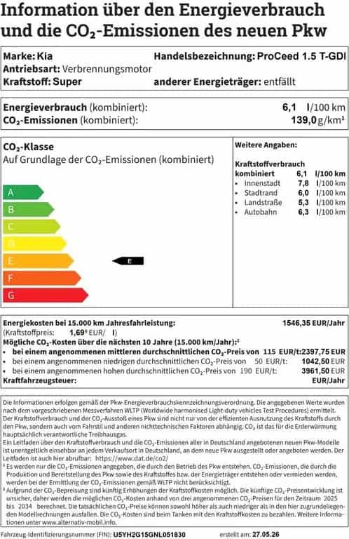 Kia pro cee'd / ProCeed PROCEED 1.5T DCT GTL LEDER|PANO|FULL-LED|18ZOLL 04/2022-photo-22
