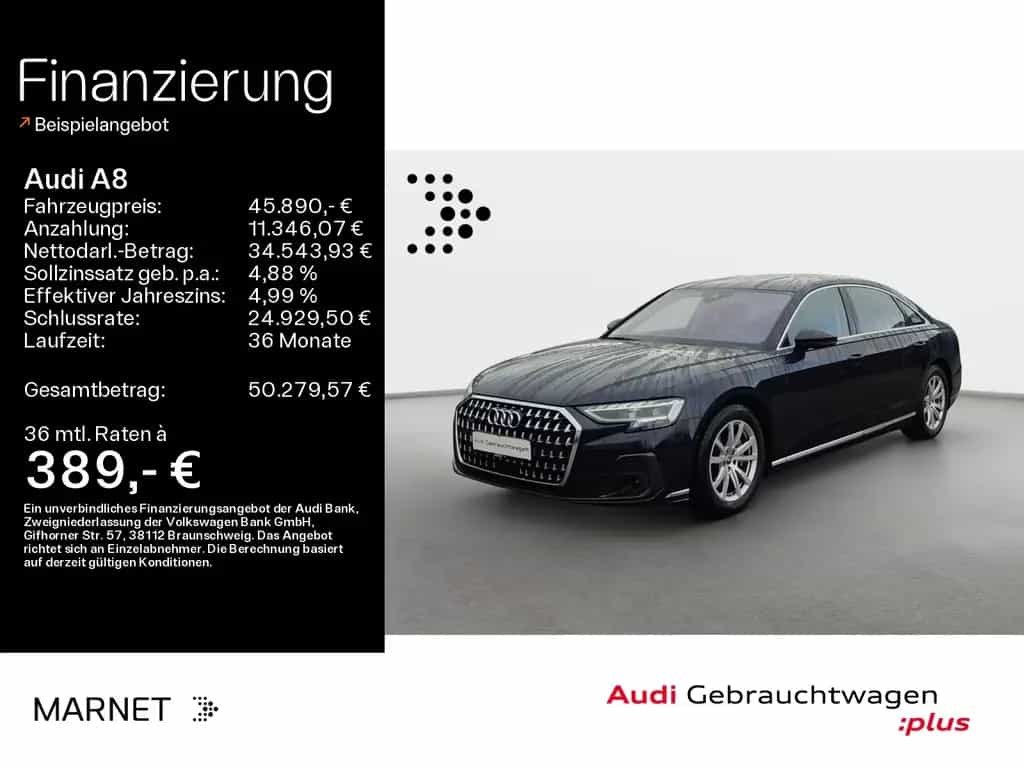 Audi A8 Lang 50 TDI quattro*Navi*Matrix*Alu*HUD*DVD*P 11/2022-photo-0