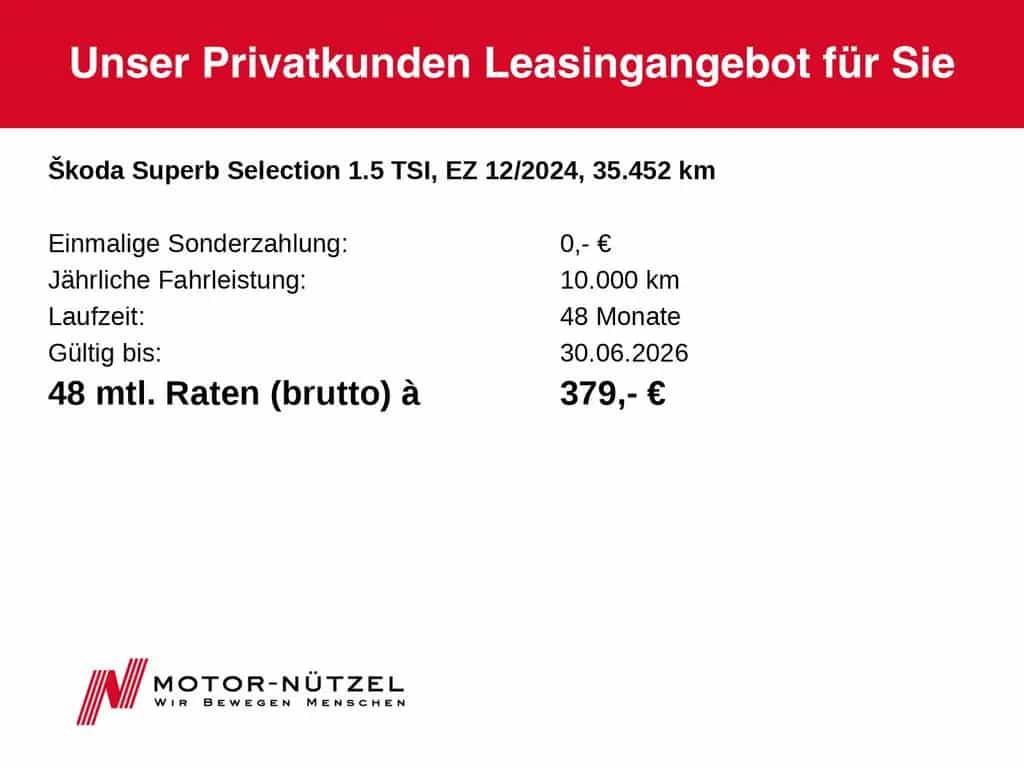 Skoda Superb Combi 1.5 TSI DSG SELECTION BEAM+NAVI+AHK 12/2024-photo-22