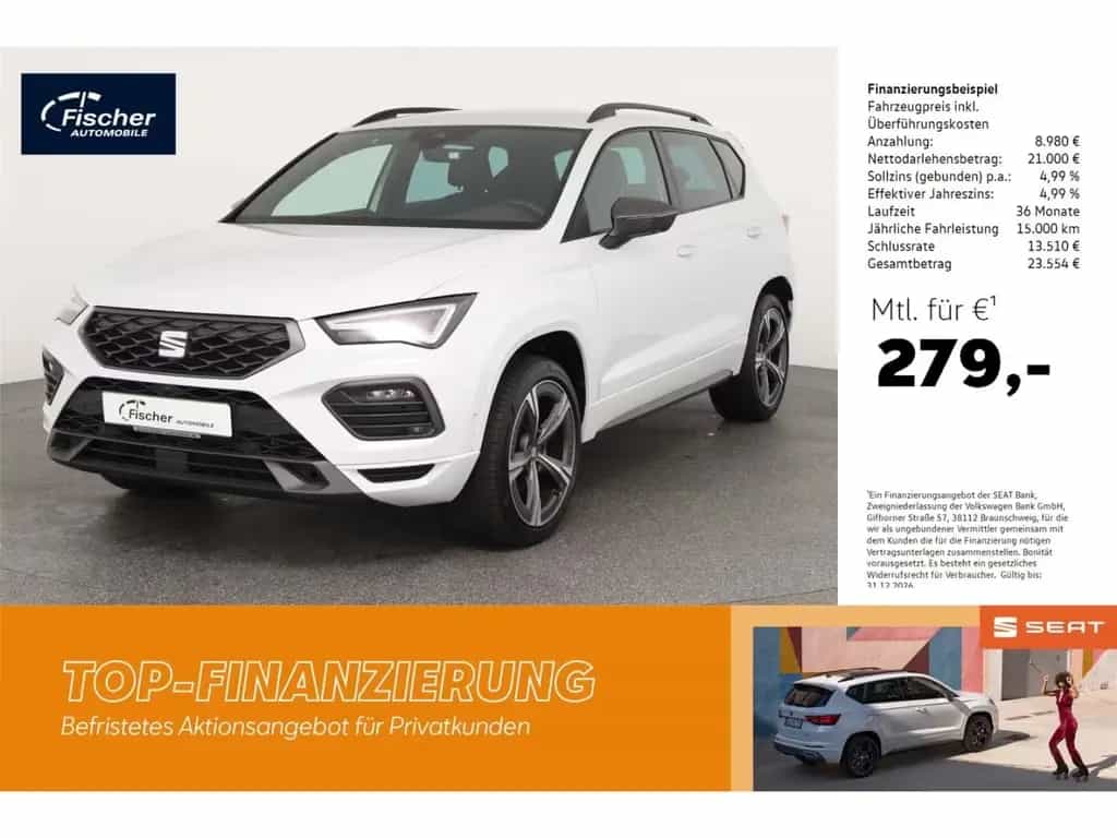 Seat Ateca 2.0 TSI DSG 4Dr. FR AHK/360°/el.Klappe/ACC 02/2023-photo-0