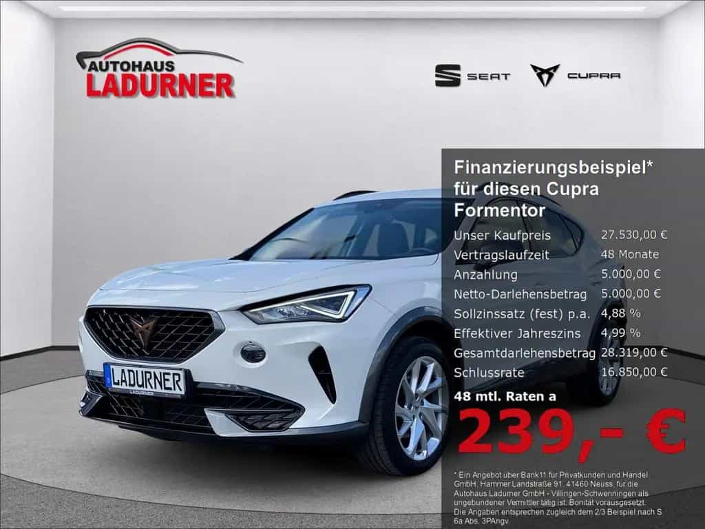 Cupra Formentor 1.5 TSI DSG *AHK/Navi/VirtCock/LED/ACC 04/2023-photo-0