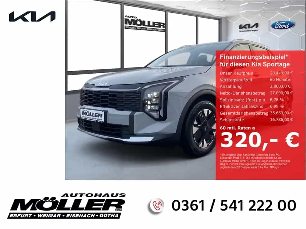 Kia Sportage Vision PE 1.6T Kamera Navi LED Tempomat 06/2026-photo-0