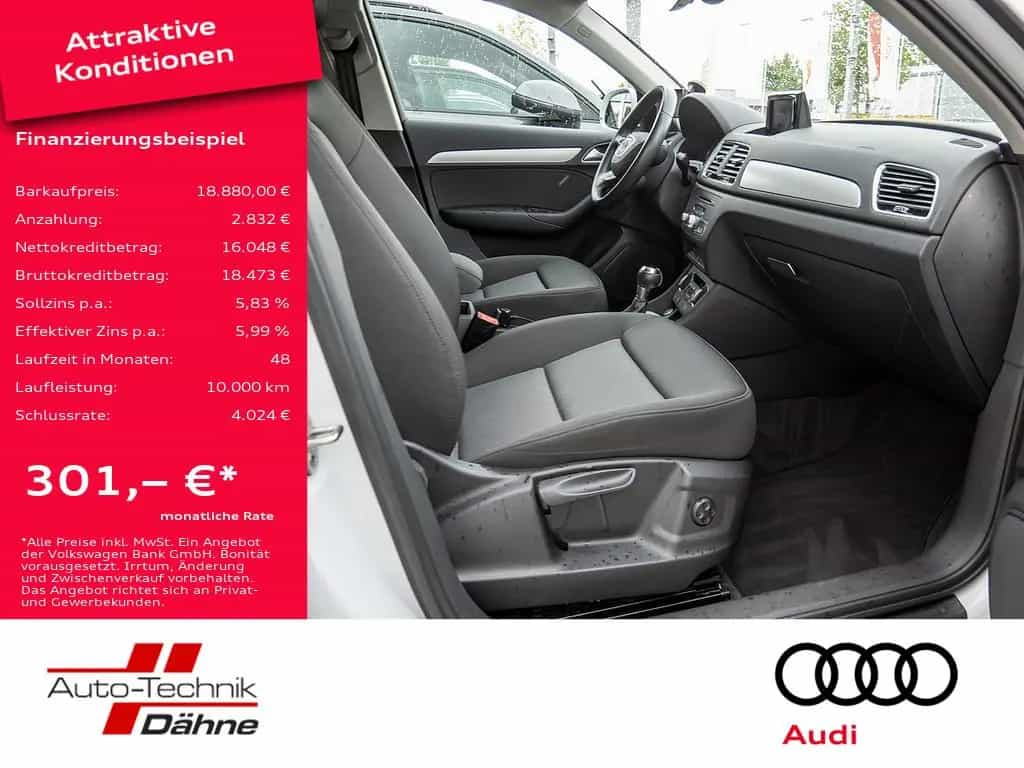 Audi Q3 1.4 TFSI KLIMA PDC SHZ KAMERA XENON NAVI 05/2017-photo-1
