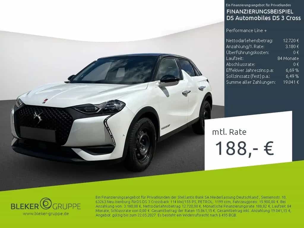 DS Automobiles DS3 Crossback Performance Line + 06/2021-photo-0