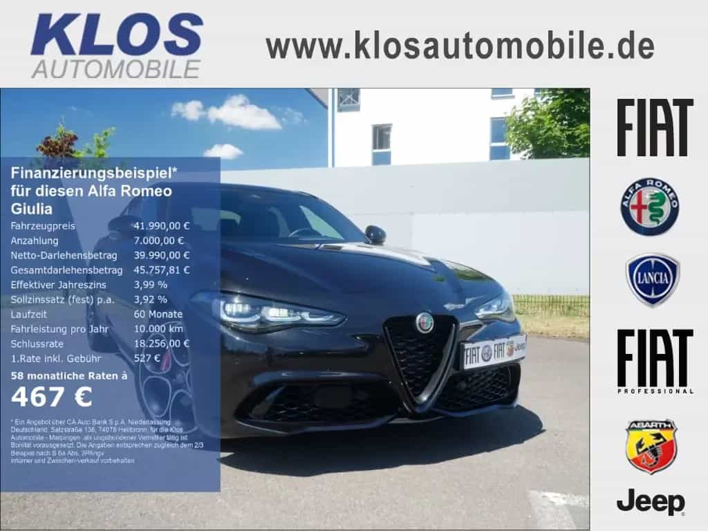 Alfa Romeo Giulia VELOCE 2.0 TURBO 16V 280 PS AT TECHNOLOGI 11/2024-photo-0