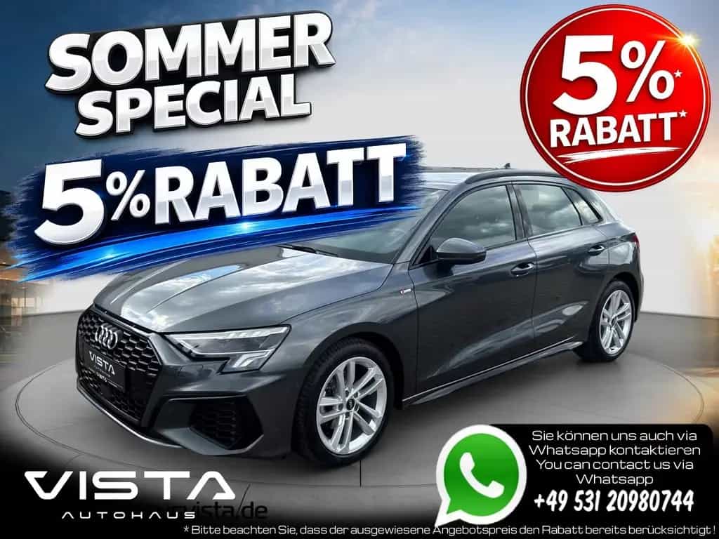 Audi A3 35 TDI S LINE*KAMERA*GRA*SHZ*LED*AMBIENTE*PLA 02/2022-photo-0
