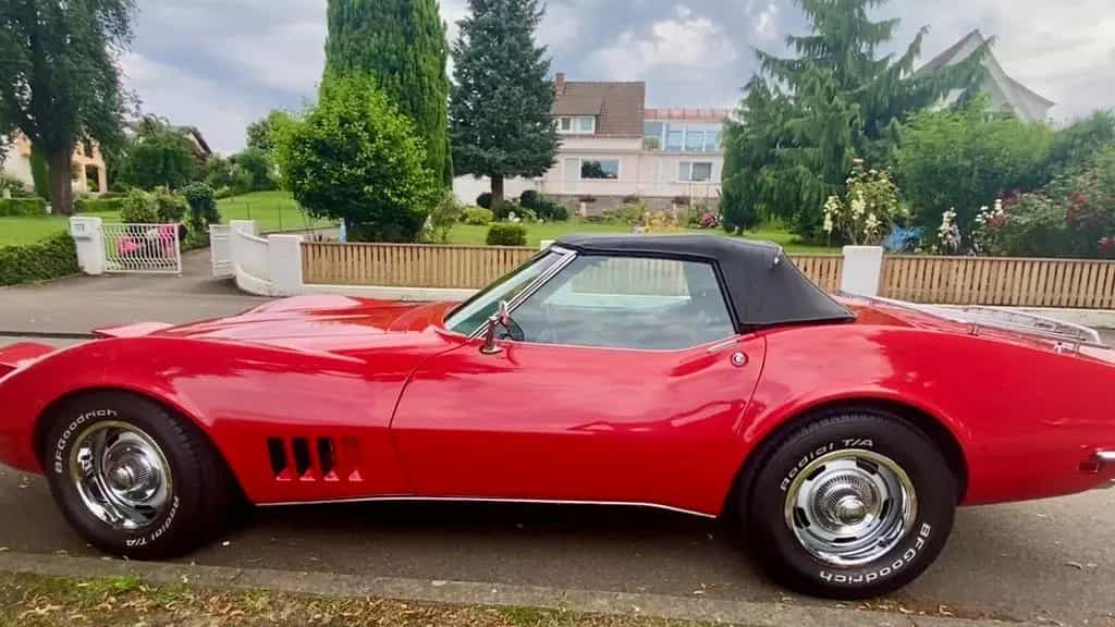 Corvette C3 Cabrio 68er Chromstoßstangen Modell 06/1968-photo-8