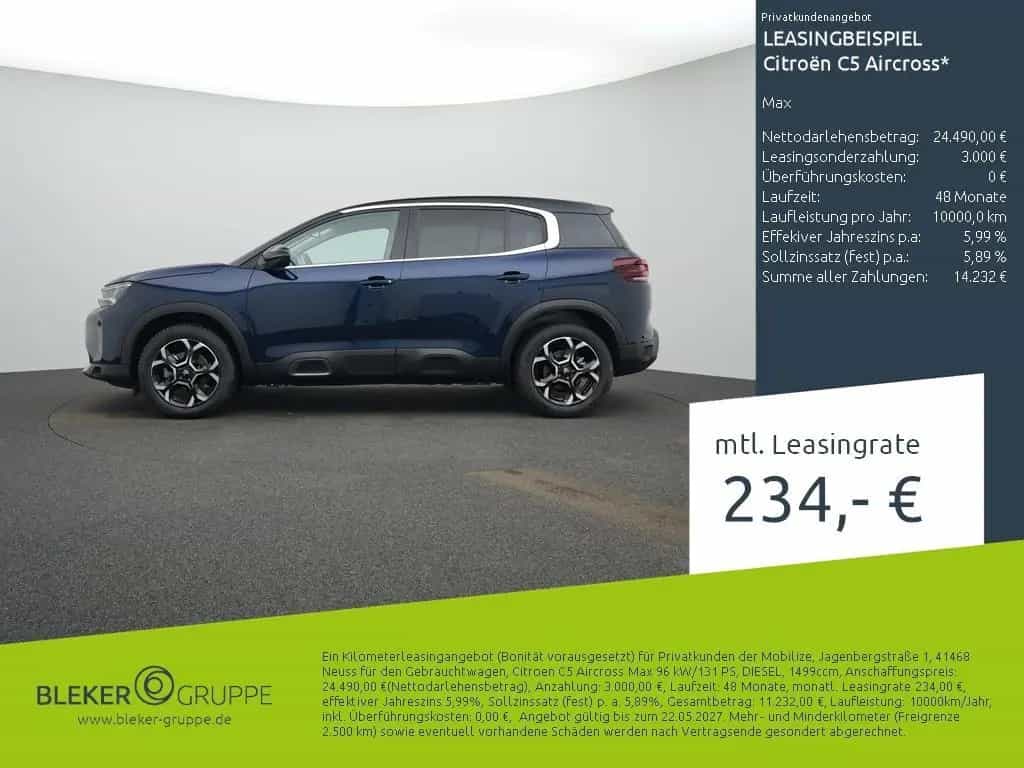Citroën C5 Aircross BlueHDi 130 S&S EAT8 Max 04/2024-photo-0