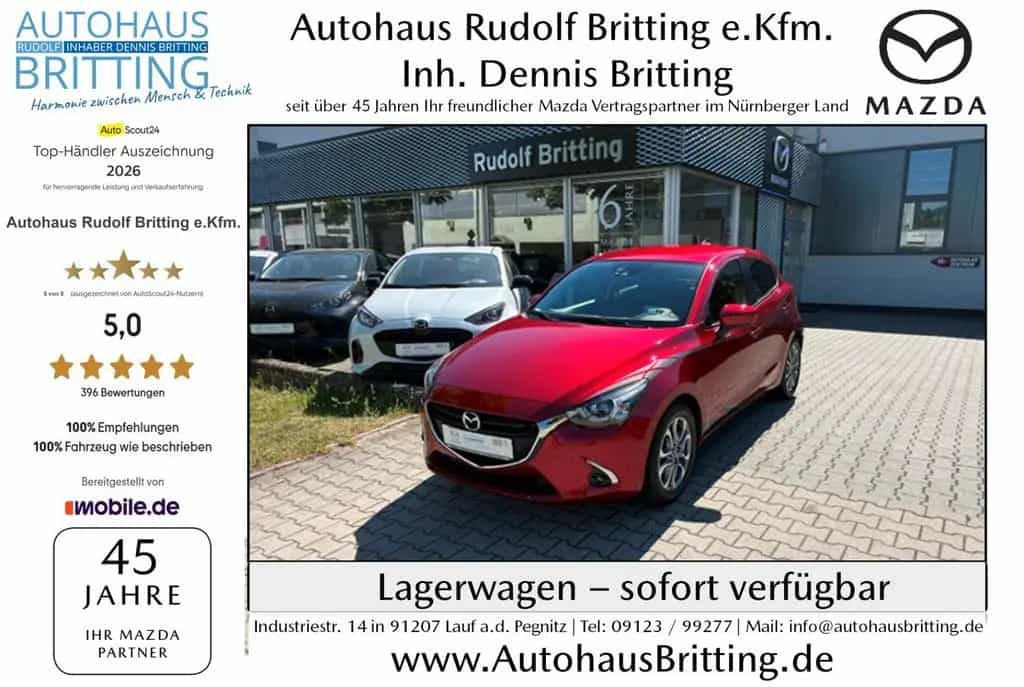Mazda 2 Benzin 6GS 115PS Kizoku Intense Navi 06/2018-photo-0