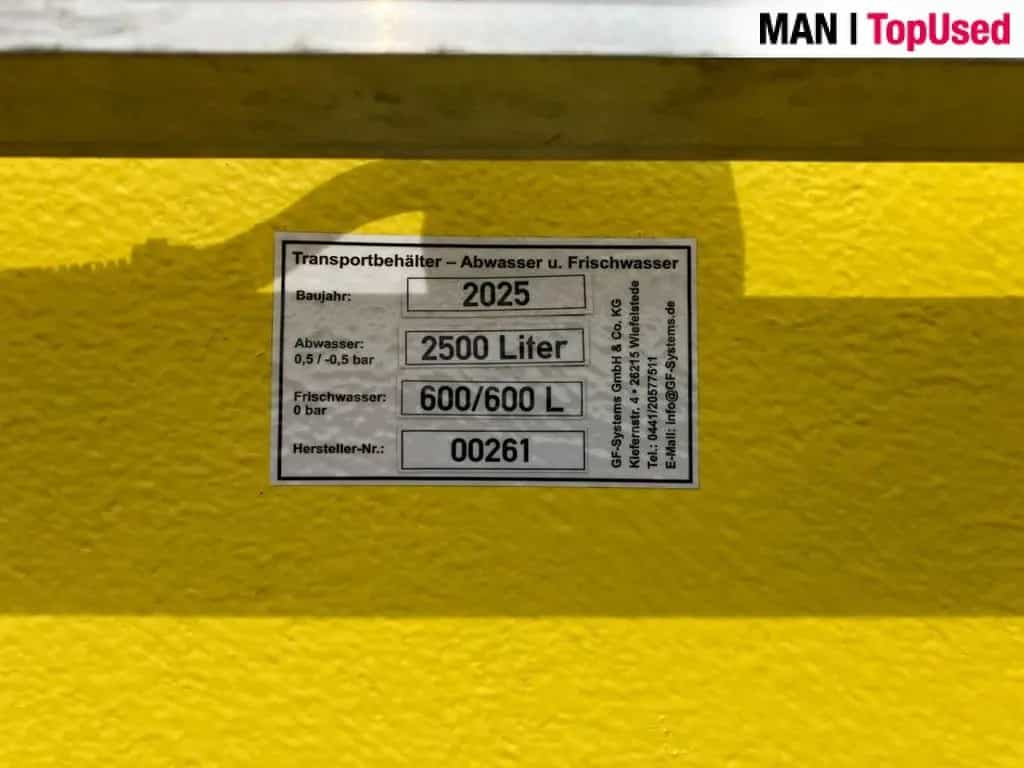 MAN TGE 5.160 4X2 SB, Miettoiletten-Service-Fahrzeug 09/2025-photo-22