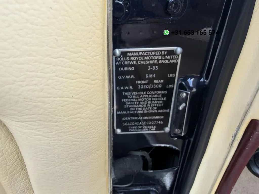 Rolls-Royce Corniche 6.8 Convertible 03/1984-photo-8