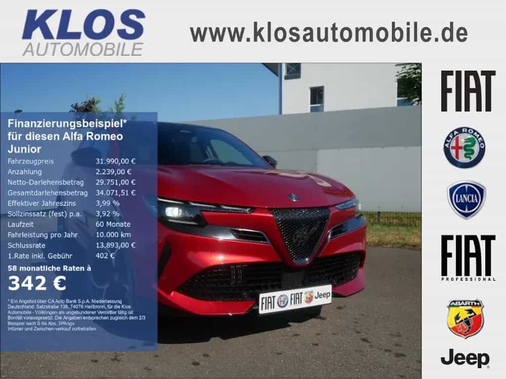 Alfa Romeo Junior IBRIDA TI 1.2 VGT 145PS DCT6 SCHIEBEDACH 06/2026-photo-0