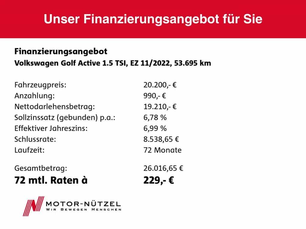 Volkswagen Golf VIII 1.5 TSI ACTIVE 5JG+LEDplus+NAVI+AHK 11/2022-photo-19