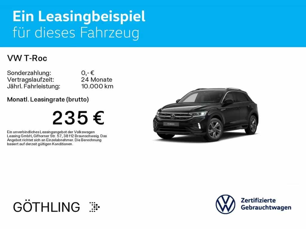 Volkswagen T-Roc 1.5 TSI R-Line DSG*Navi*AHK*LED+*Sportpake 09/2025-photo-1
