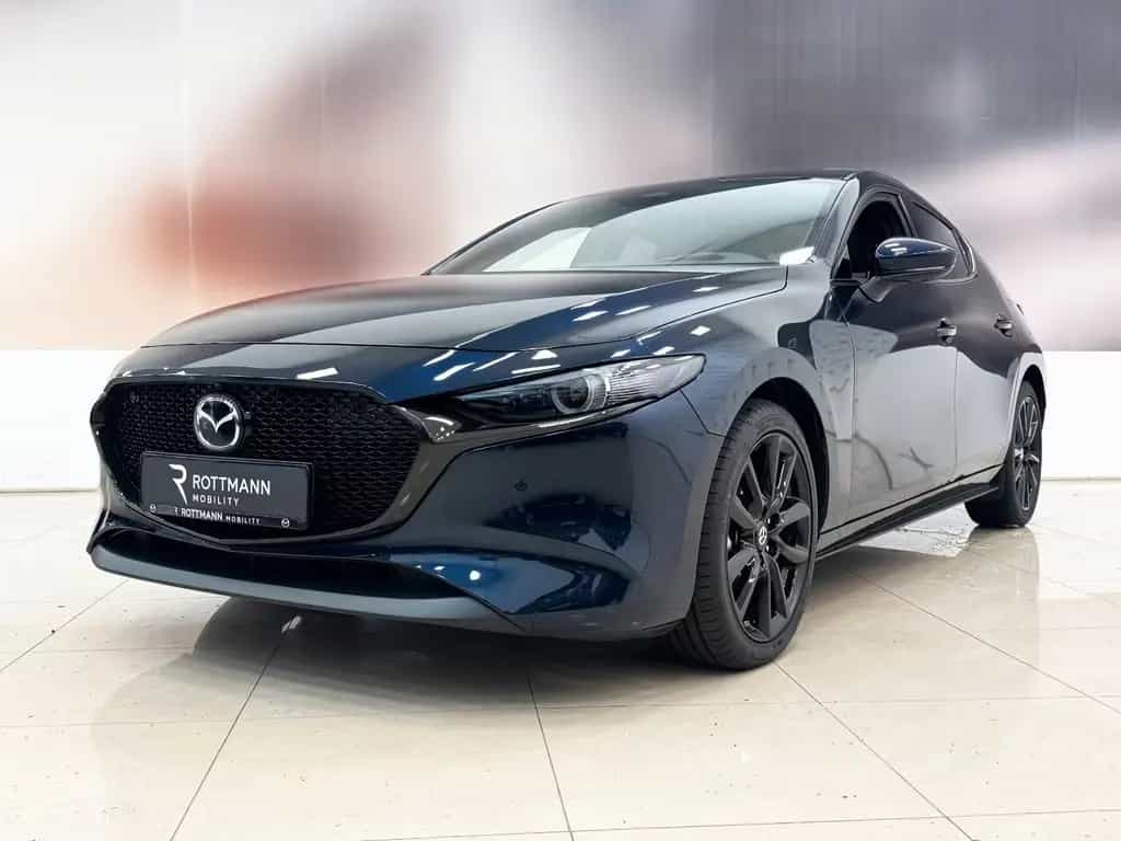 Mazda 3 X186ps EXCLUSIVE Leder-Rot/360°K/BOSE/ACC/GSD 07/2023-photo-1