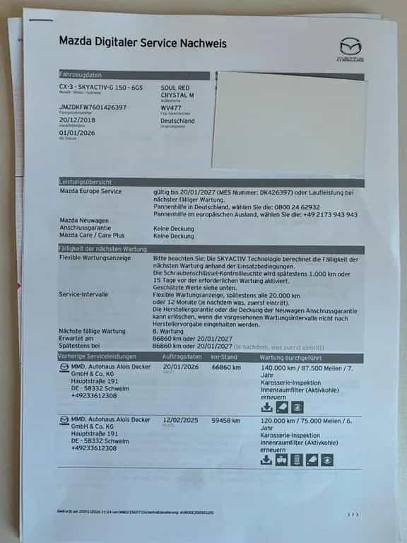 Mazda CX-3 Sports-Line AWD*1.Hand*Scheckheft bei Mazda 12/2018-photo-1