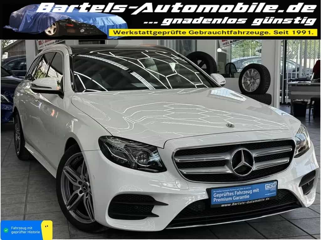 Mercedes-Benz E 200 T CGI AMG Line, LED, Leder, Pano, 9G, Navi 03/2017-photo-0