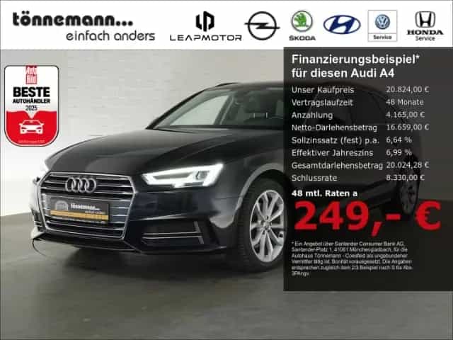 Audi A4 AVANT TFSI SPORT S-TRONIC+NAVI+RÜCKFAHRKAMERA 06/2018-photo-0