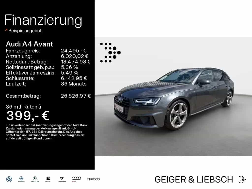 Audi A4 Avant sport 40 TDI quattro HUD*RFK*ACC*NAVI 08/2019-photo-0