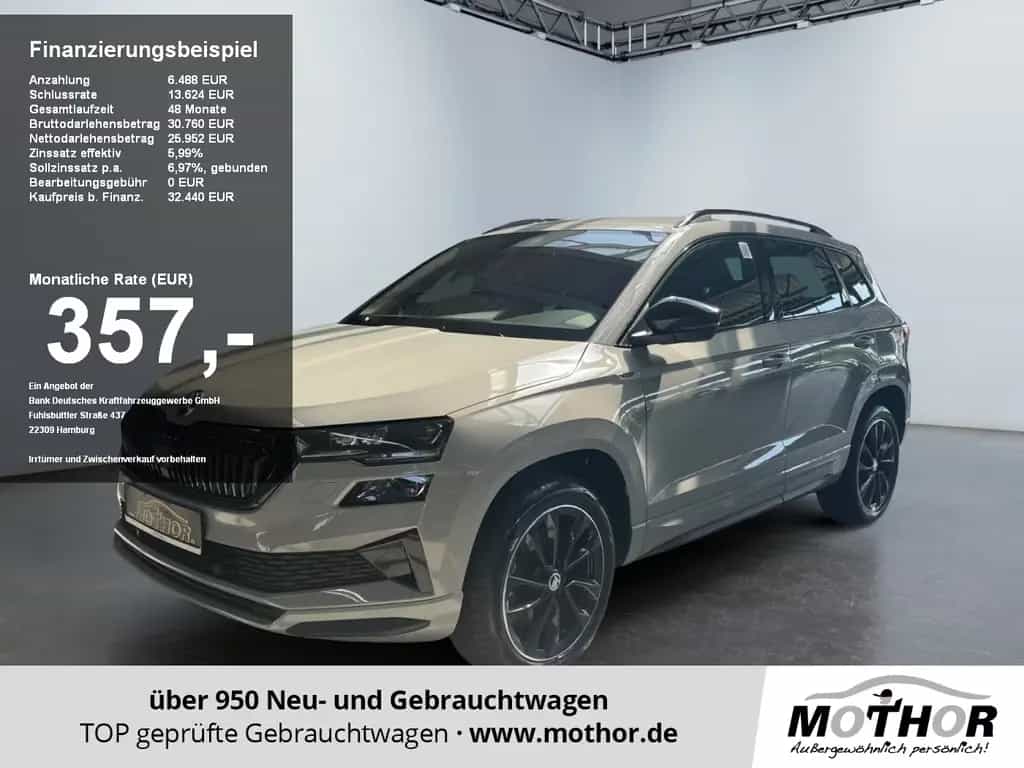 Skoda Karoq Sportline 1.5 TSI DSG Rückfahrkamera 03/2024-photo-0