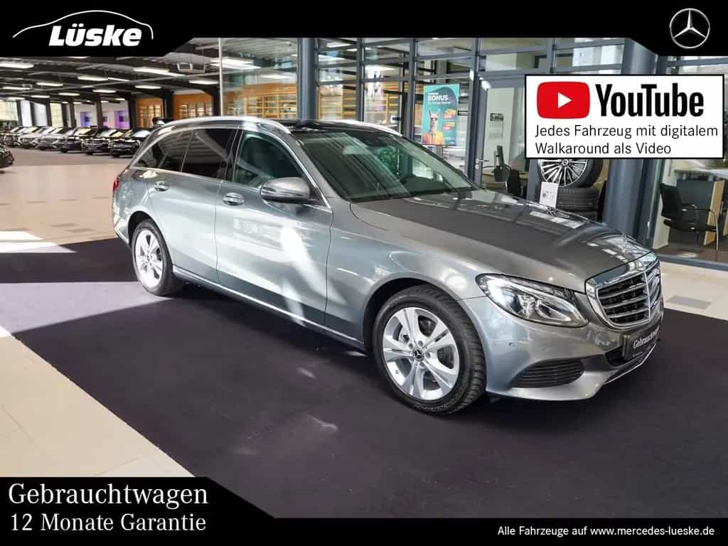 Mercedes-Benz C 220 d T 4M EXCLUSIVE Standheizung Pano Totwink 05/2018-photo-0