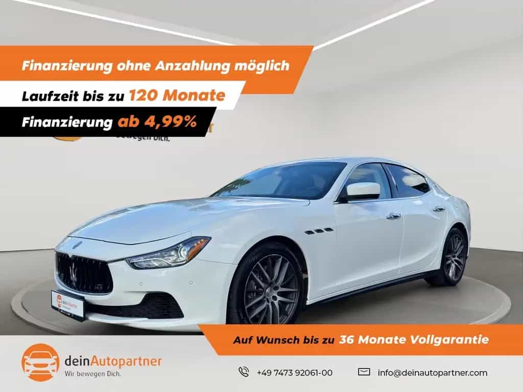 Maserati Ghibli SQ4 SSD Leder LED Navi RFK 01/2015-photo-0