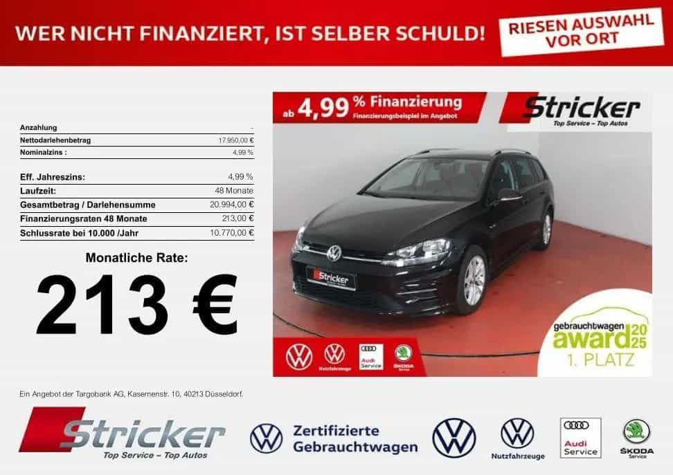 Volkswagen Golf Variant R-Line 1.5TSI 213,-ohne Anzahlung A 11/2017-photo-1