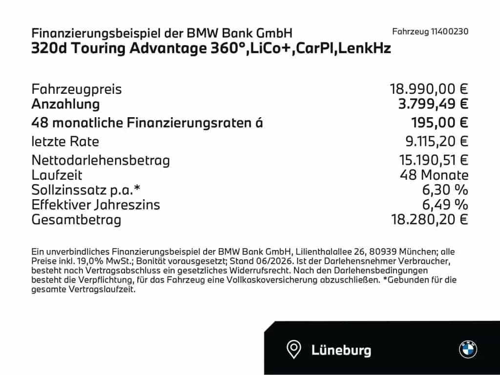 BMW 320 d Touring Advantage 360°,LiCo+,CarPl,LenkHz 10/2019-photo-1
