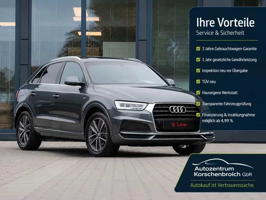 Audi Q3 S line Sport / Plus *MIT 3 JAHREN GARANTIE* 07/2017-photo-0
