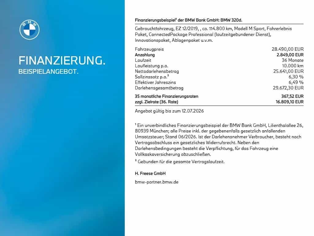 BMW 320 d Lim. M-Sport Laser HEAD-UP HIFI Komfortzug. 12/2019-photo-19