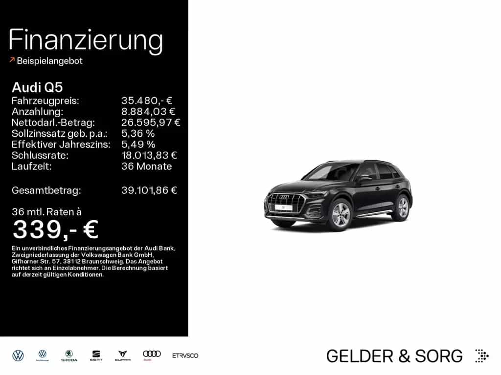 Audi Q5 Advanced 45 TFSI quattro LED*SHZ*RFK*AHK*PANO 06/2021-photo-0