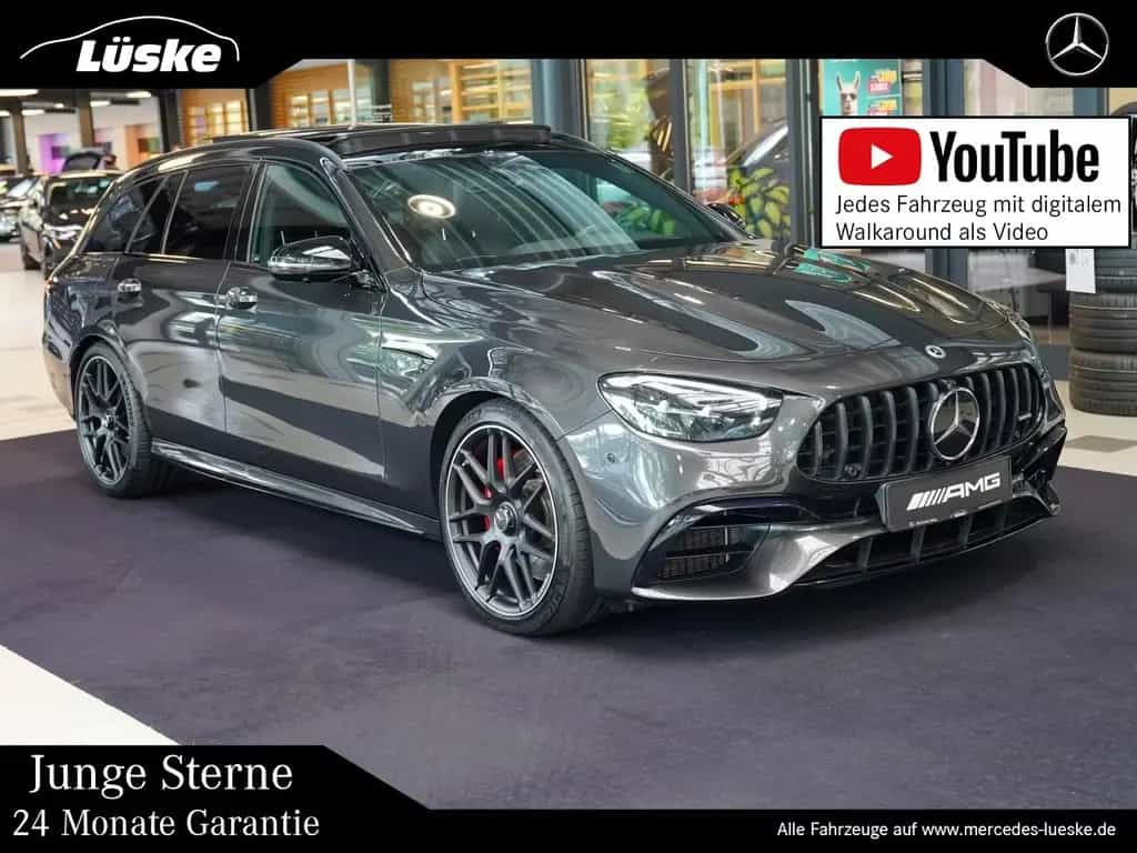 Mercedes-Benz E 63 AMG S T 4M+ Night Kreuzspeiche Head-up Pano 06/2022-photo-0