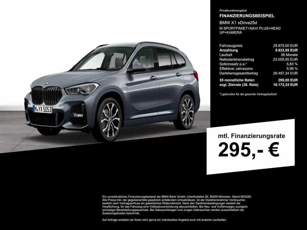 BMW X1 xDrive25d M SPORTPAKET+NAVI PLUS+HEAD UP+KAME 02/2022-photo-1