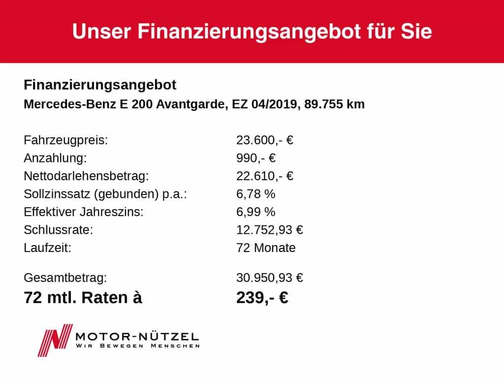 Mercedes-Benz E 200 AVANTGARDE LED+NAV+ACC+SHZ+RFK+AHK+360° 04/2019-photo-20