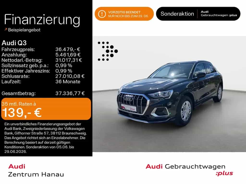 Audi Q3 35 TFSI advanced*0,99%-Finanz*NAVI-PLUS*AHK*S 08/2025-photo-0