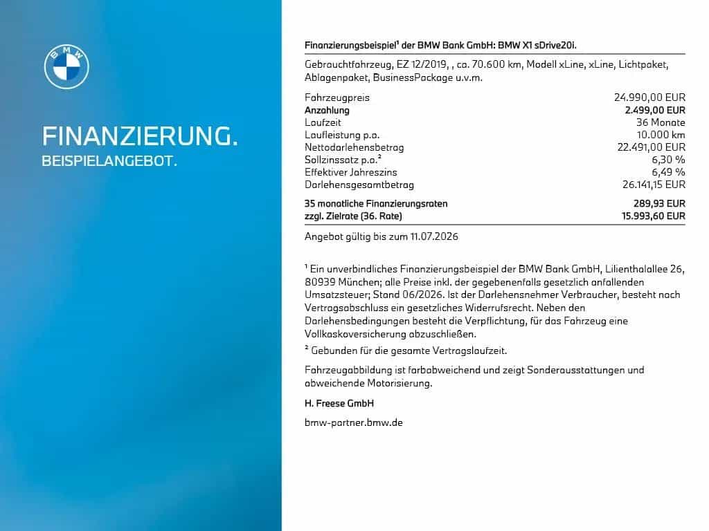 BMW X1 sDrive20i xLine xLine | RFK LORDOSE LED SHZ 12/2019-photo-10